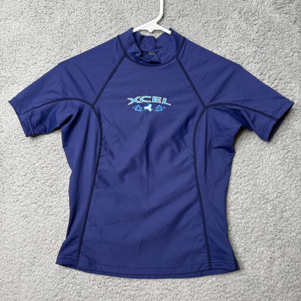 XCEL Rash Guard UV Protection Youth Size 10 Blue Surf